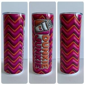 Dunkie Junkie 20oz Skinny Tumbler with Zigzag Pattern